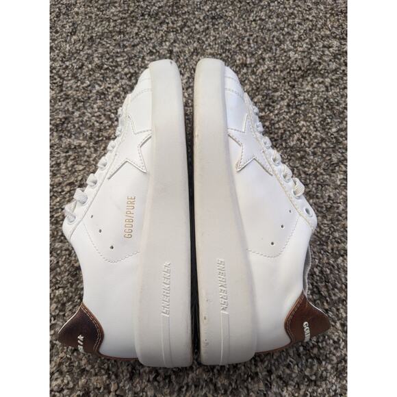 Golden Goose Womens White and Gold Pure Star Sneakers Sz 36/6 Perfect Condition - Picture 9 of 14